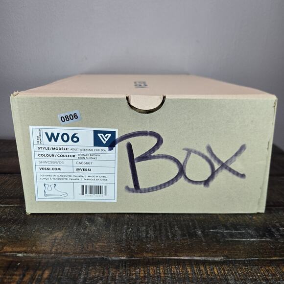 Vessi Weekend Chelsea Womens Size 6 Waterproof Shoes Shiitake Brown - Picture 13 of 13